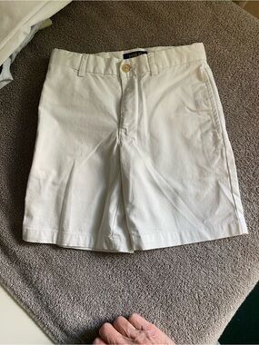 Polo by Ralph Lauren White Cotton Kids Chino Shorts